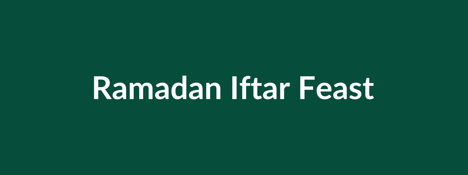 Iftar Feast